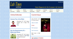 Desktop Screenshot of lab-times.org